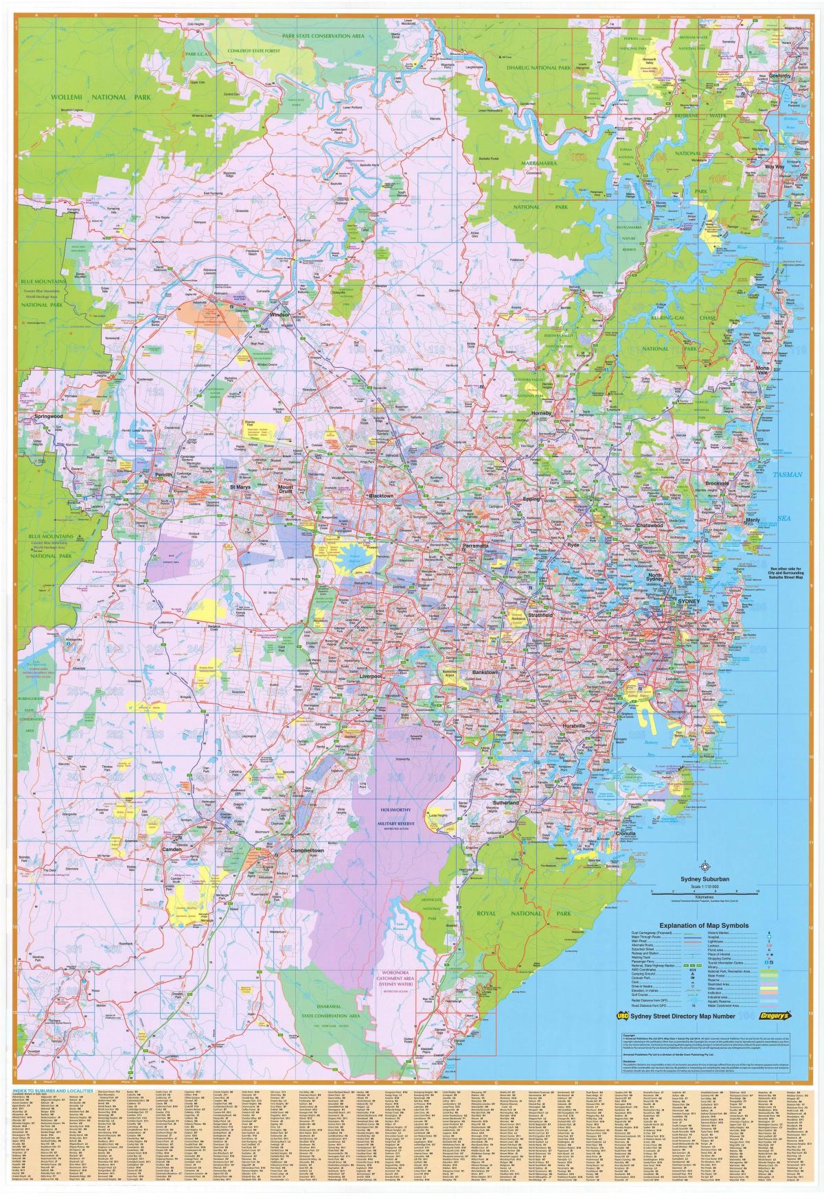 Stadtplan von Sydney